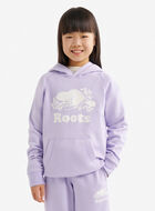 Chandail kangourou original &agrave; capuchon en jersey bouclette en coton bio pour enfants