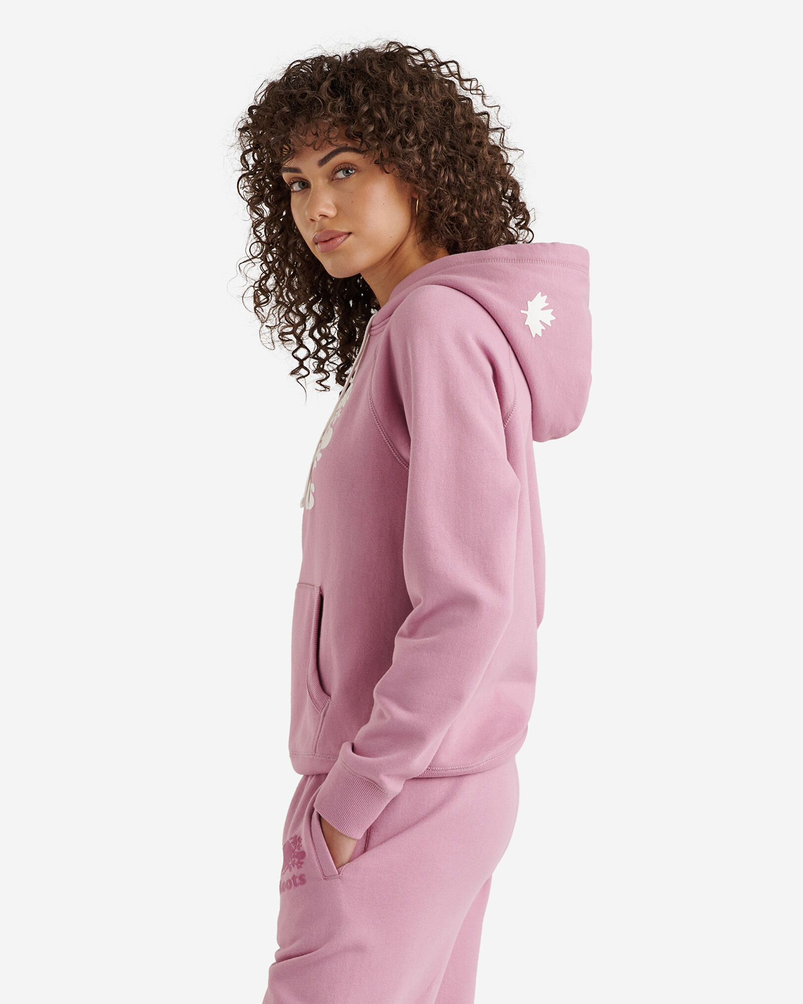 Roots 2025 pink hoodie