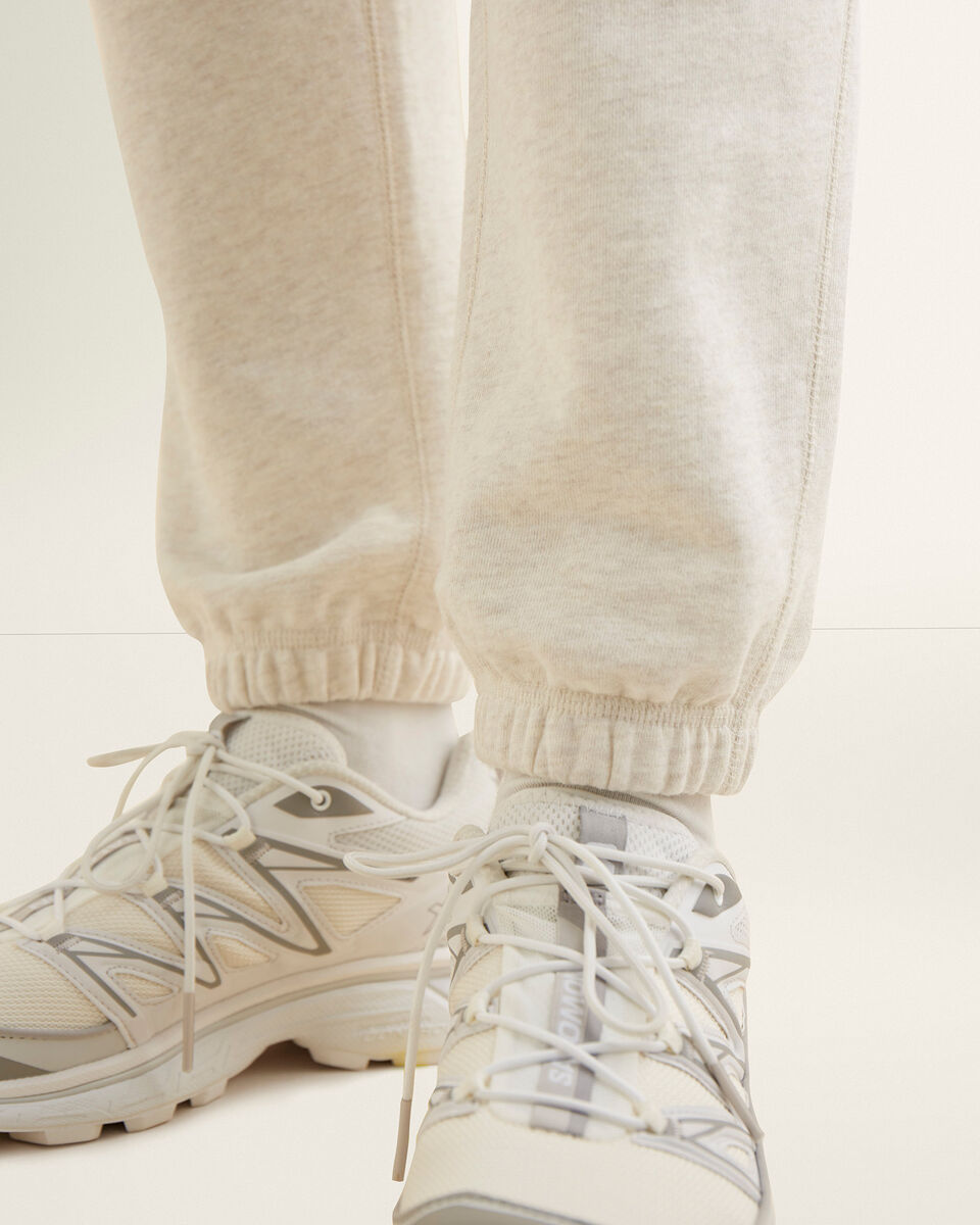 Pantalon en molleton de coton bio à taille haute Cooper