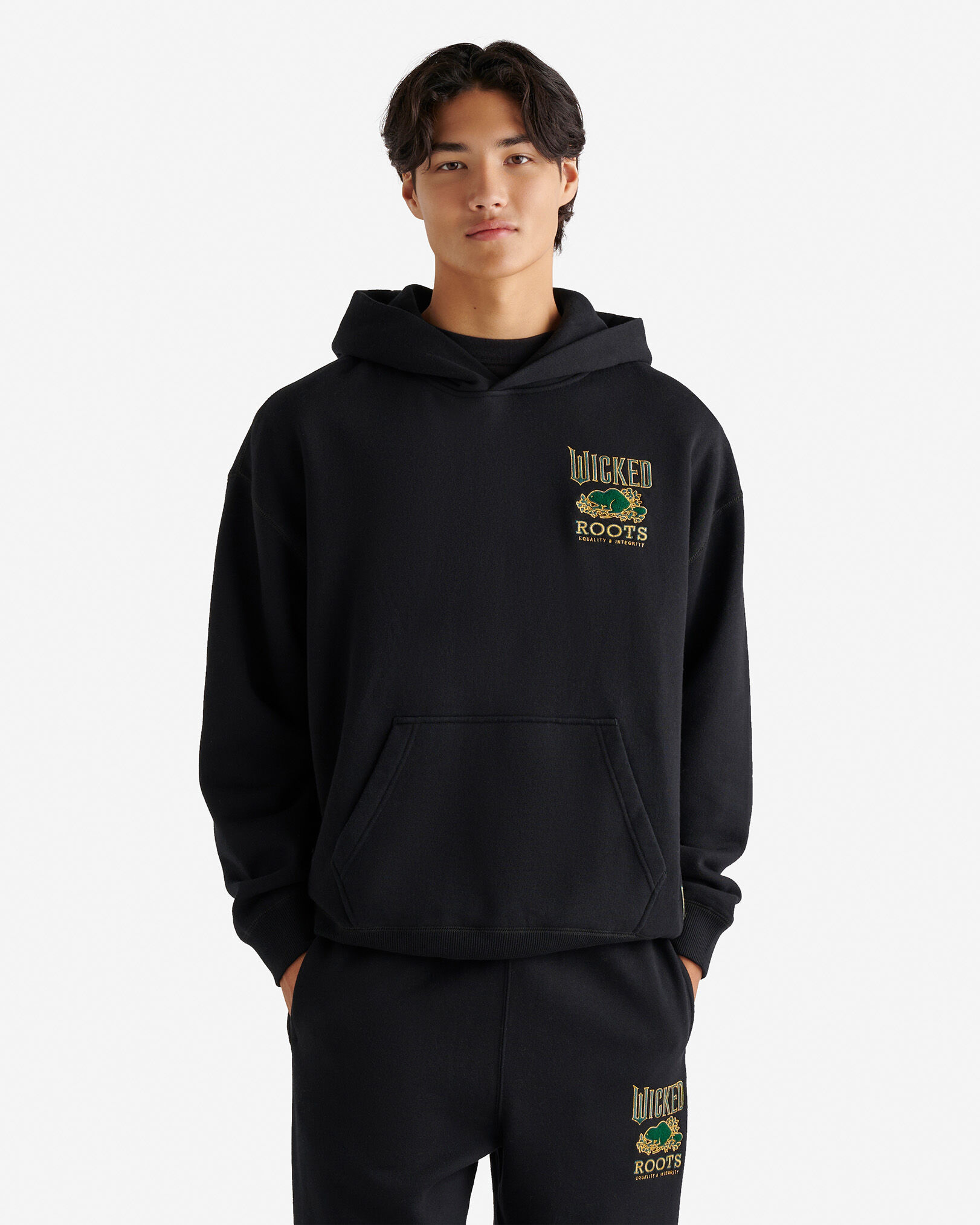 Roots X Wicked Relaxed Hoodie Gender Free Unisex Sweatshirts and Hoodies Roots