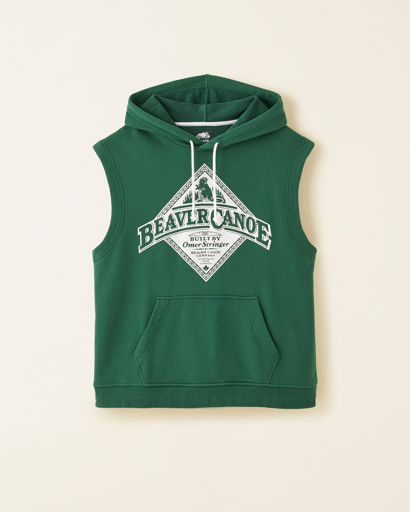 Beaver Canoe Sleeveless Hoodie Gender Free Gender Free Unisex
