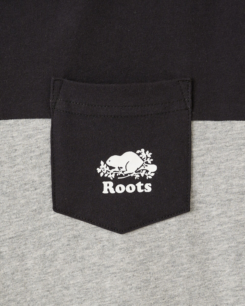 Roots Boys Cooper Colour Block T-Shirt. 5