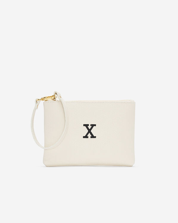 Monogram Wristlet Ivory