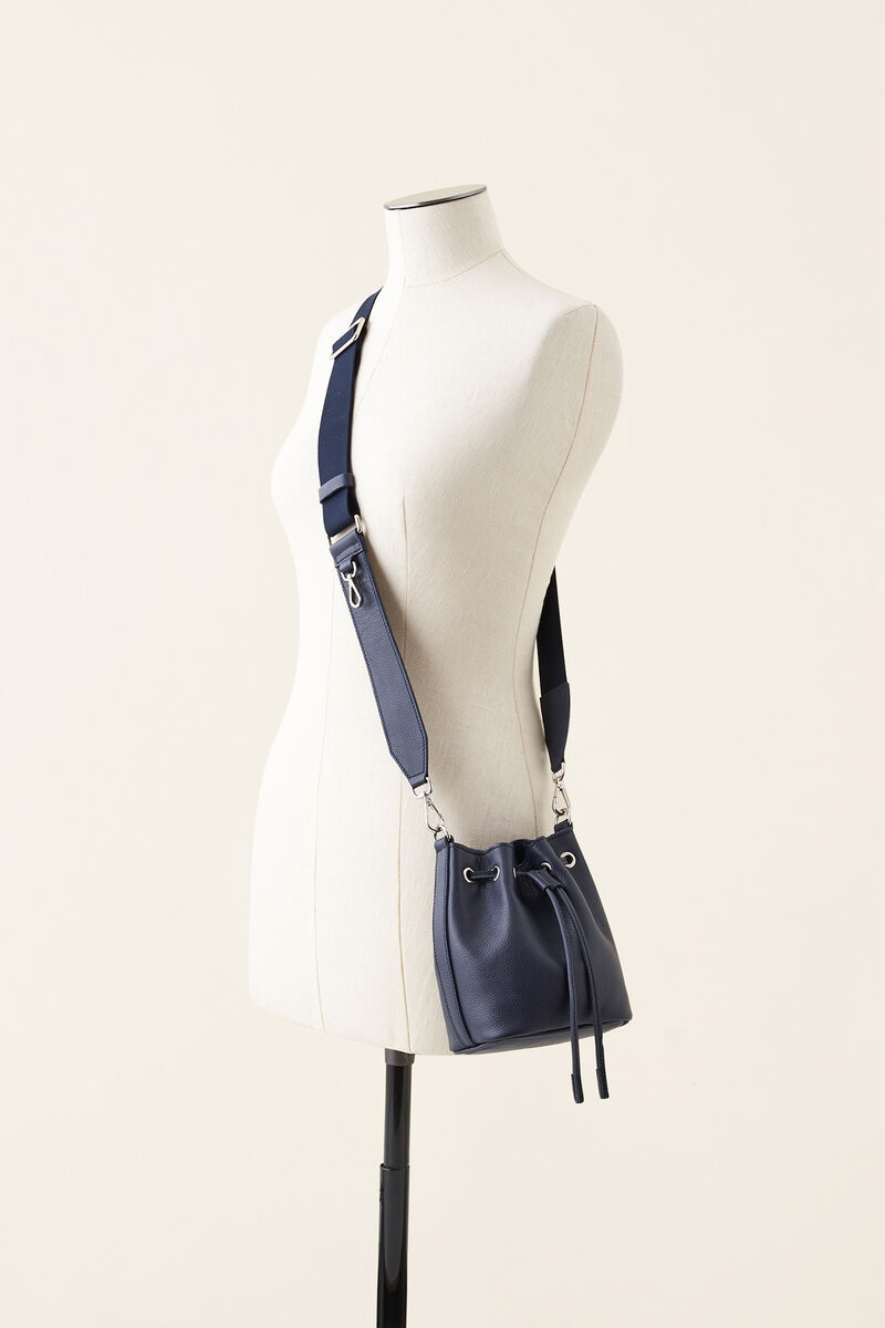Mini sac seau en cuir Cervino