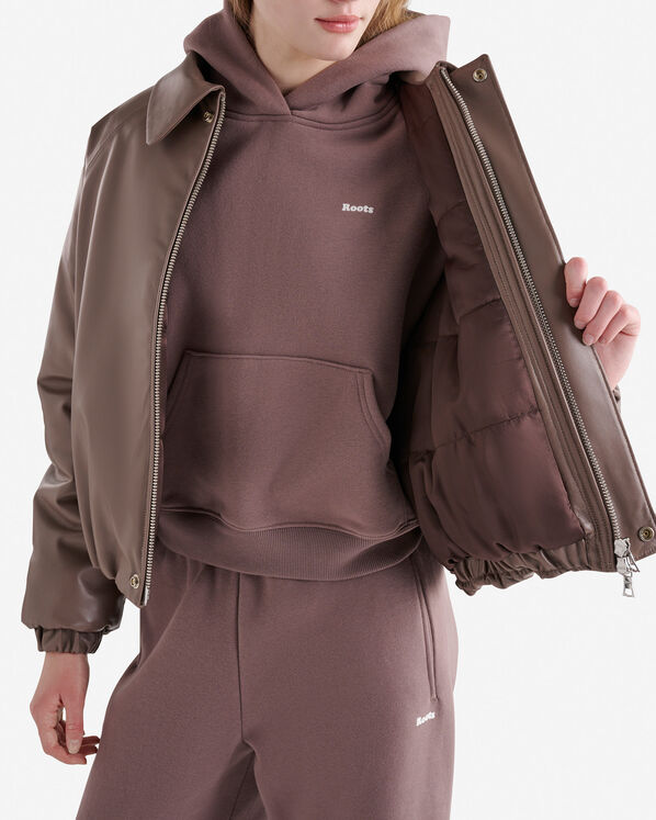 Blouson matelassé en cuir Blouson matelassé en cuir