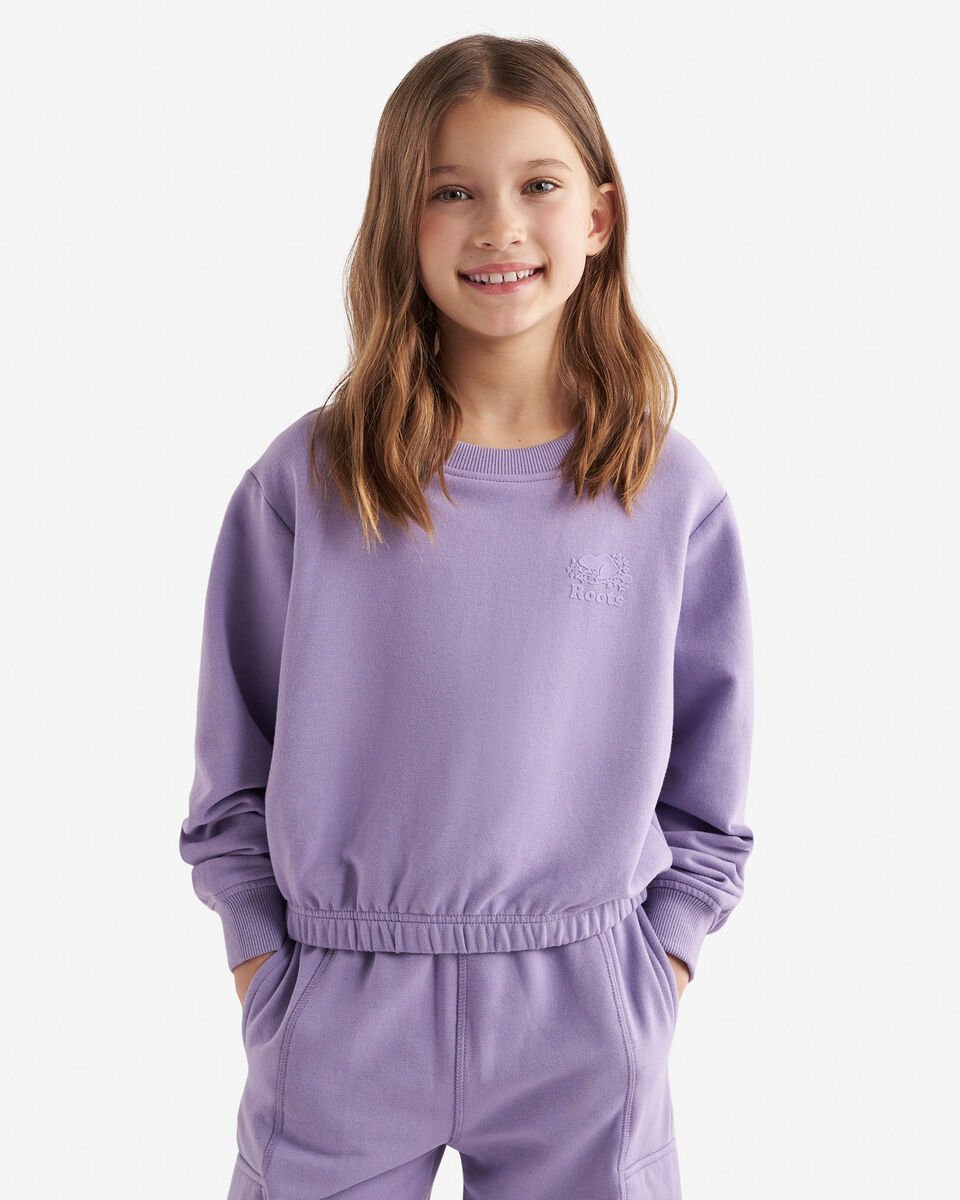 Girls Cozy Cinched Crew Sweatshirt