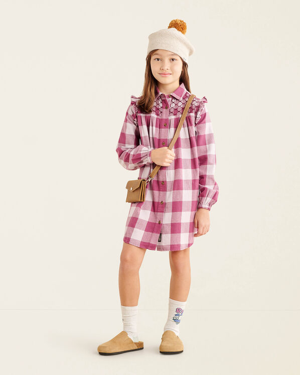 Girls Park Plaid Dress