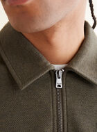 Junction Knit Twill Half Zip Polo