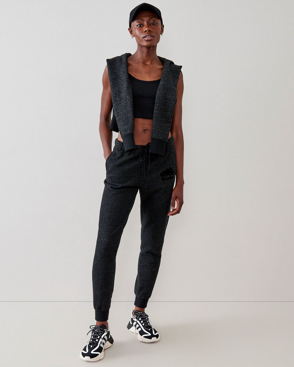 Pantalon court en molleton ajusté à cheville côtelée (entrejambe : 26 po)