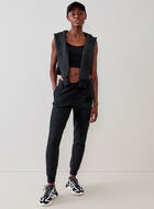 Pantalon court en molleton ajusté à cheville côtelée (entrejambe : 26 po)