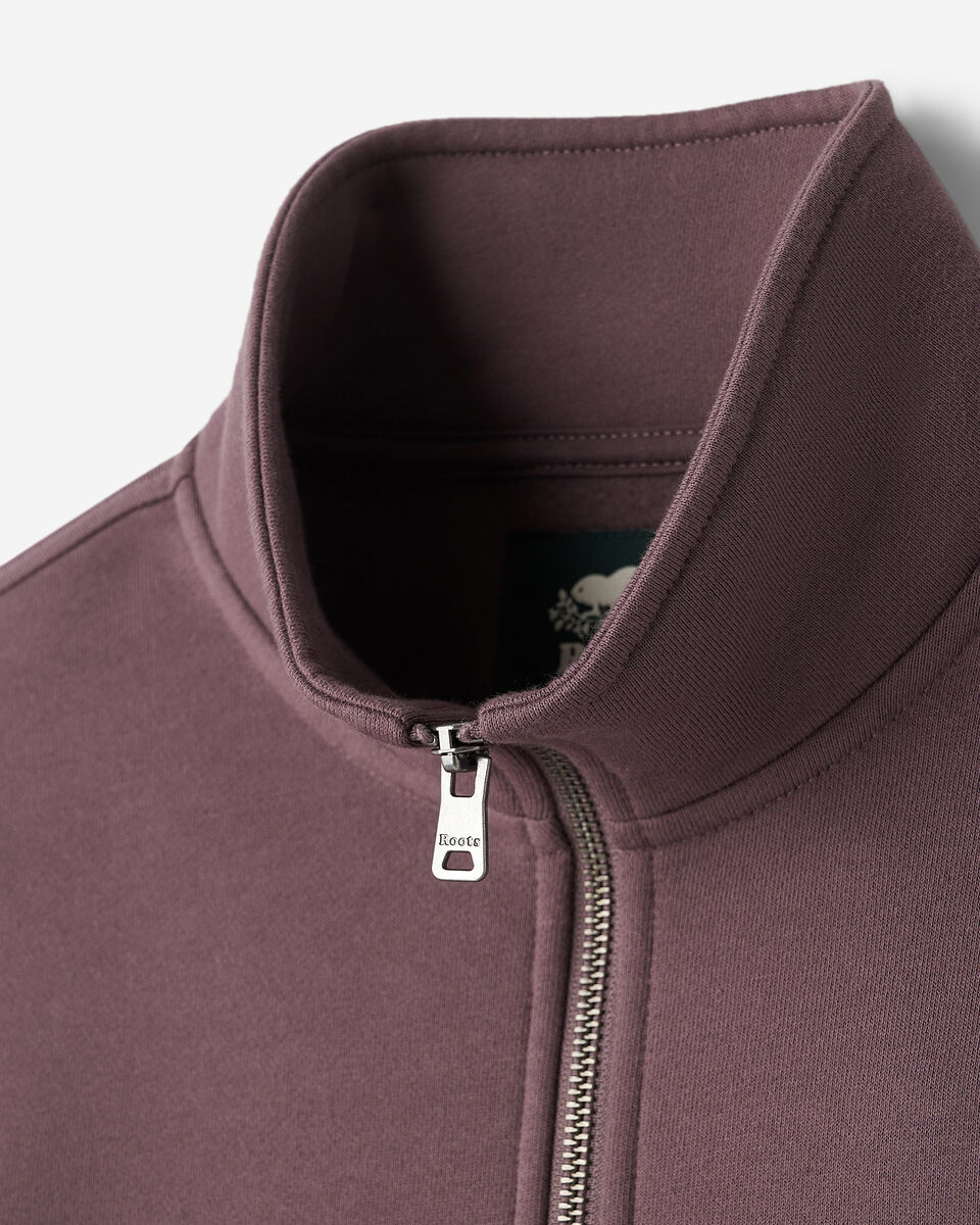 Organic Cooper Relaxed Quarter Zip Stein