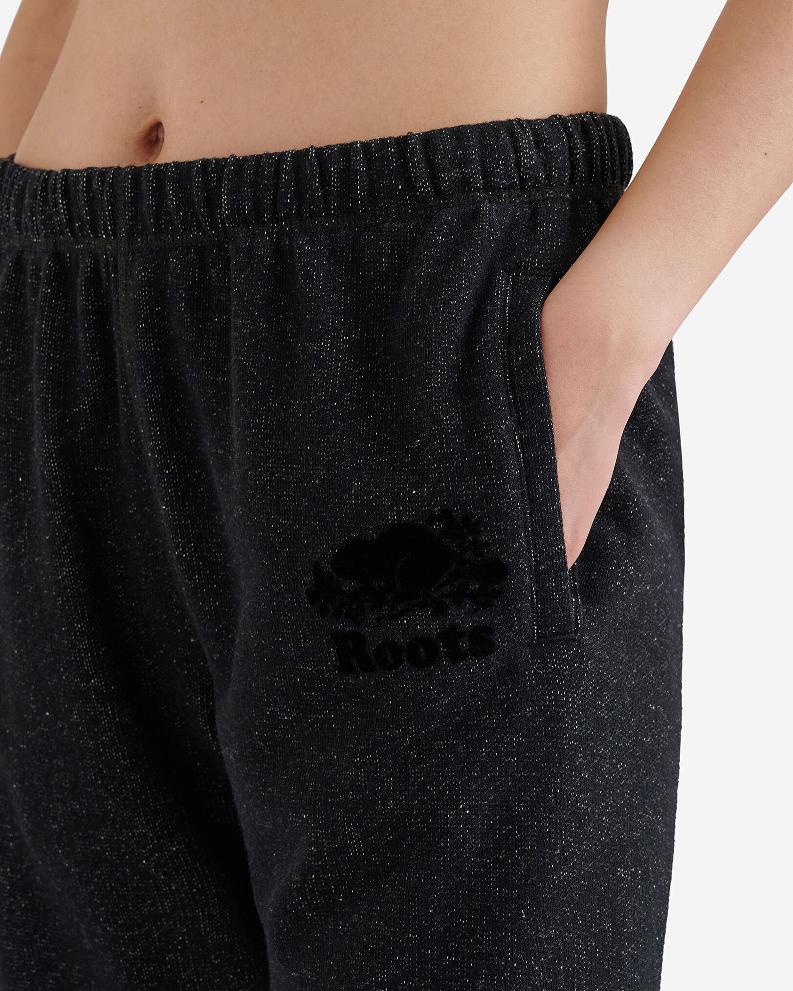 Black salt and pepper roots sweatpants new arrivals