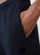 Pantalon ajusté à taille haute en molleton de coton bio Cooper
