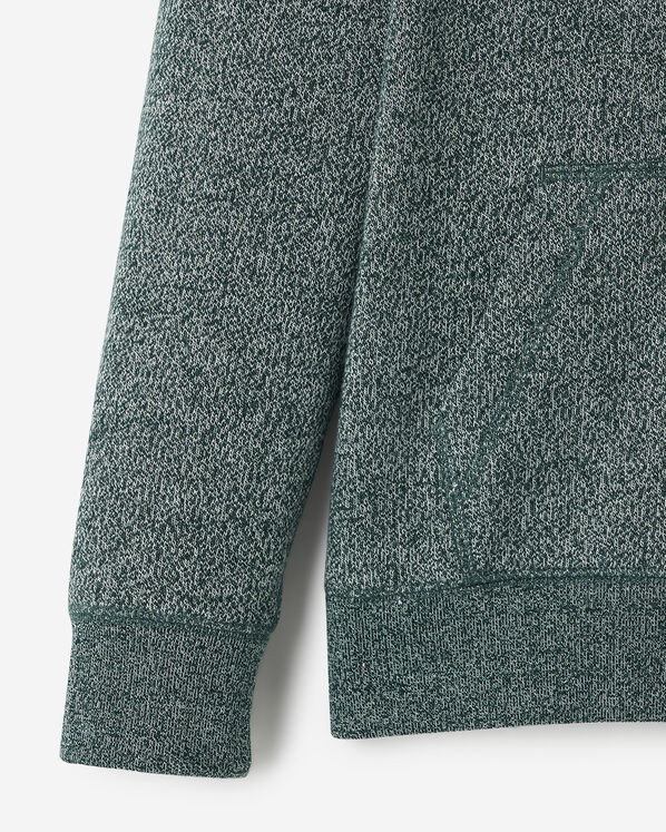 Chandail original &agrave; capuchon et glissi&egrave;re en jersey bouclette de coton bio pour enfants