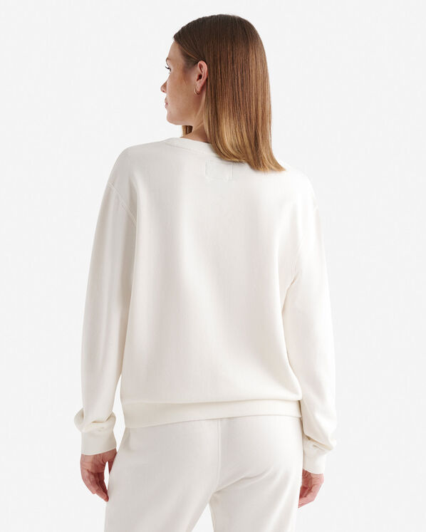 Chandail col en V en molleton de coton bio Cooper