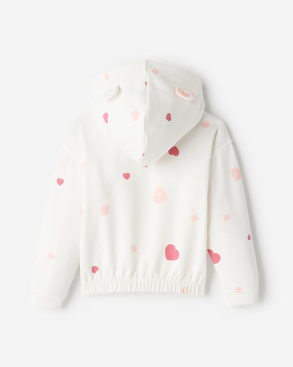 Chandail &agrave; capuchon et glissi&egrave;re douillet Amour Ourson pour tout-petits