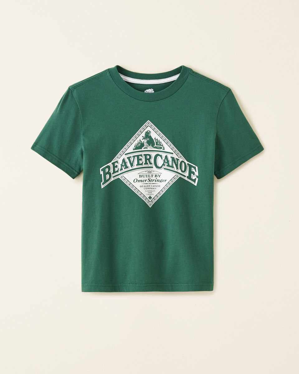 T-shirt décontracté Beaver Canoe pour enfants