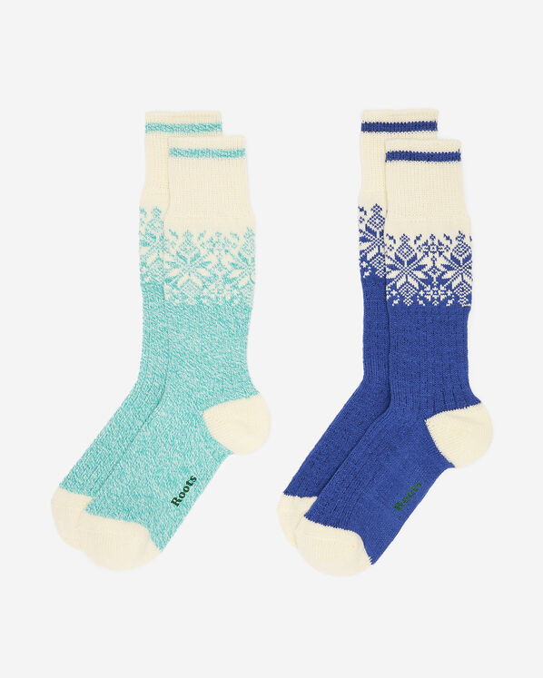 Adult Roots Elsa Cabin Sock 2 Pack