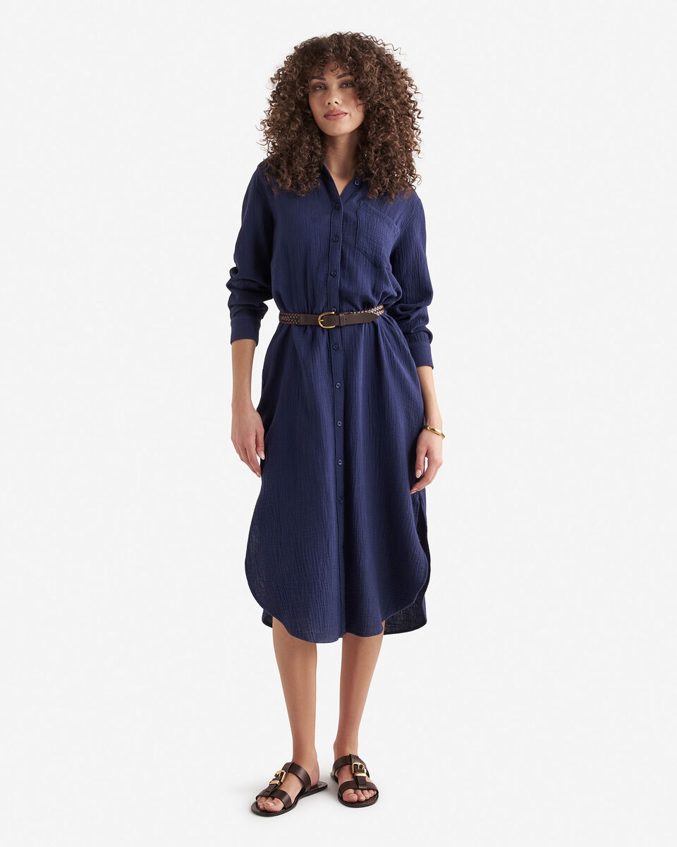 Isla Cotton Gauze Shirt Dress
