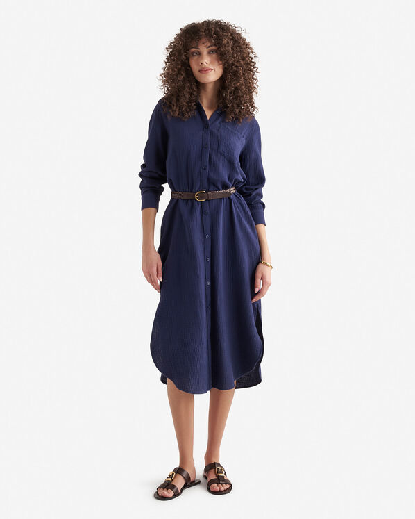 Isla Cotton Gauze Shirt Dress