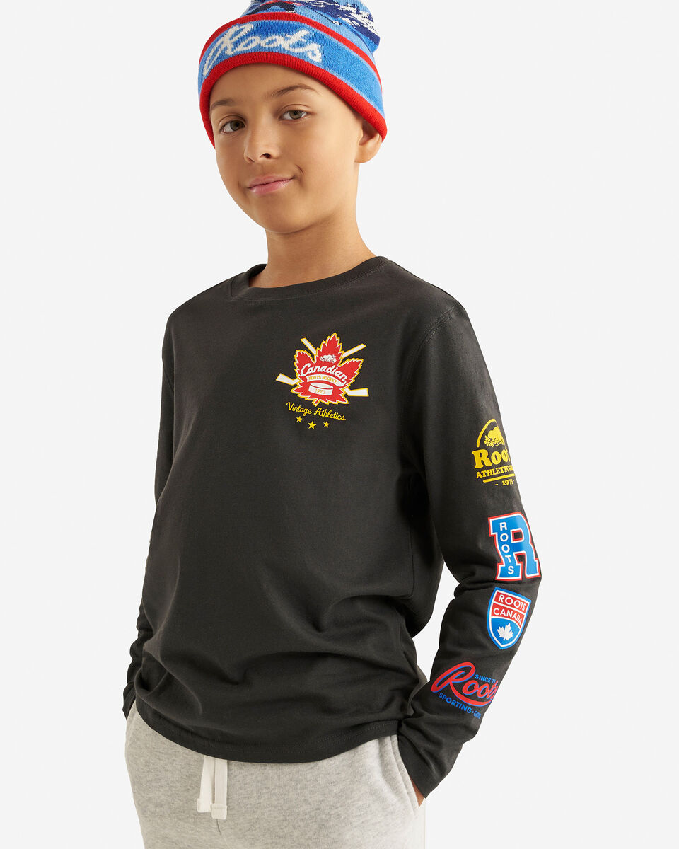 T-shirt à manches longues Hockey pour enfants