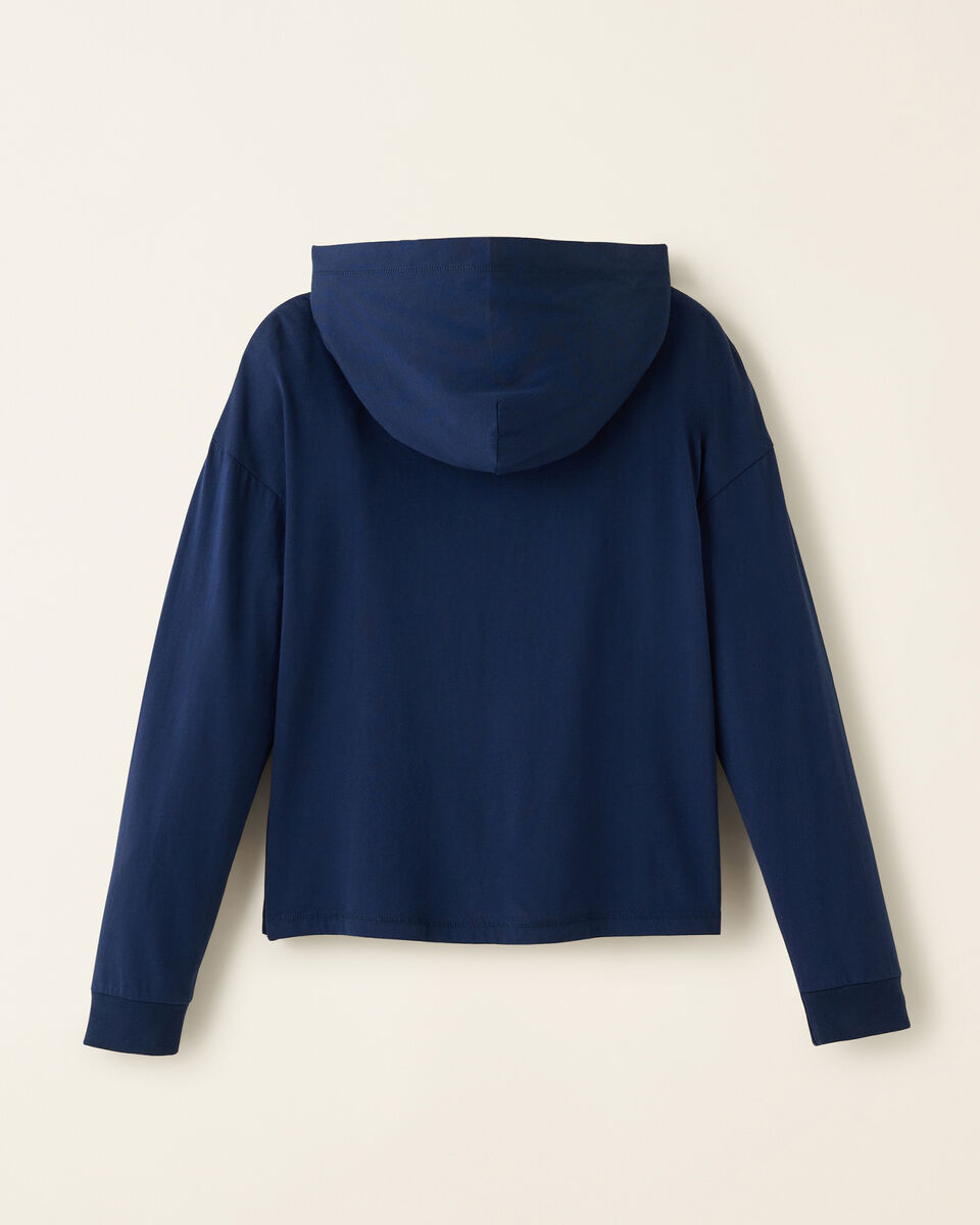 Womens Organic Cooper Hooded Long Sleeve T-Shirt
