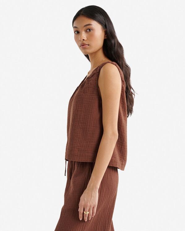 Camisole en gaze de coton Isla