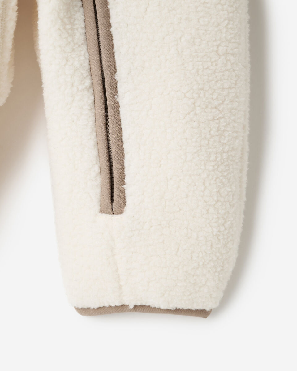 Baby Alta Shearling Fleece Romper Hoodie