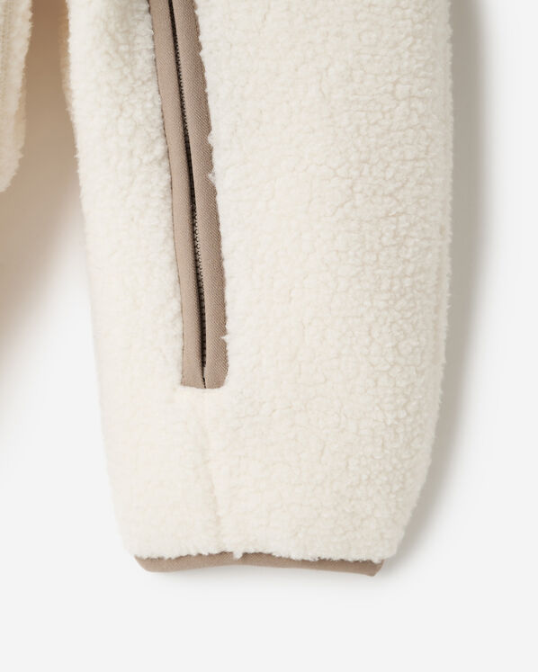 Baby Alta Shearling Fleece Romper Hoodie