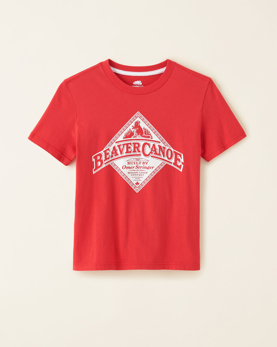 T-shirt décontracté Beaver Canoe pour enfants