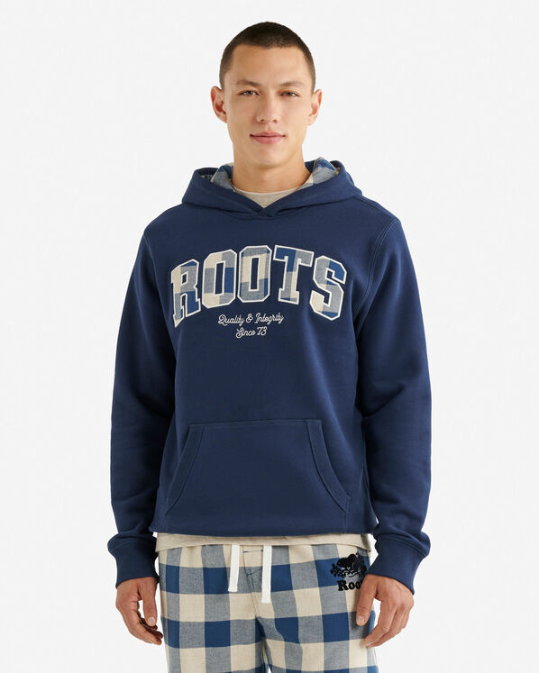 Plaid Applique Hoodie Plaid Applique Hoodie