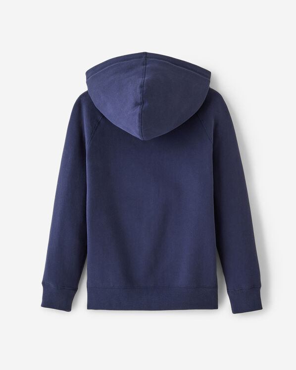 Chandail original &agrave; capuchon et glissi&egrave;re en coton bio pour enfants