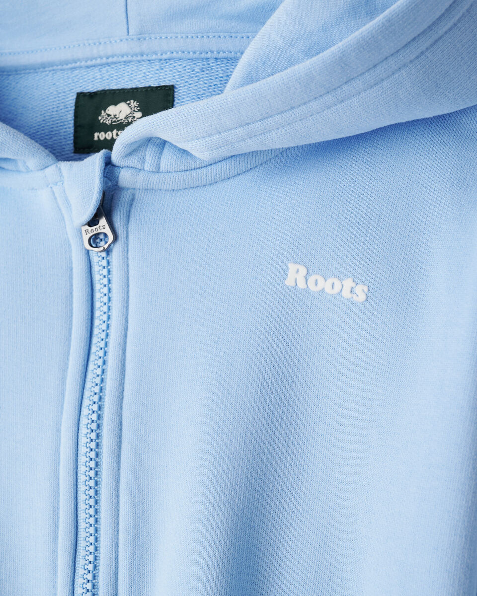 Girls Summer Cloud Cropped Bubble Full Zip Hoodie