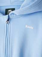 Girls Summer Cloud Cropped Bubble Full Zip Hoodie