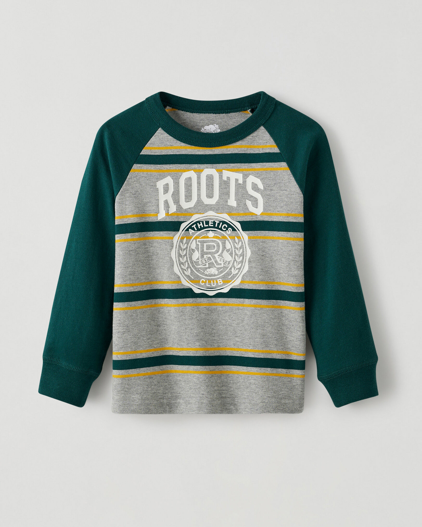 Toddler Athletics Club Striped T Shirt Graphic T Shirts Roots