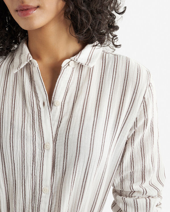 Robe chemise en gaze de coton Isla