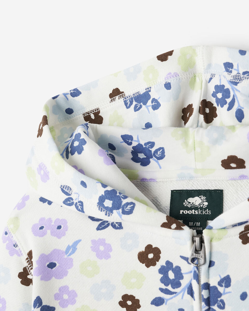 Kids Floral Full Zip Hoodie