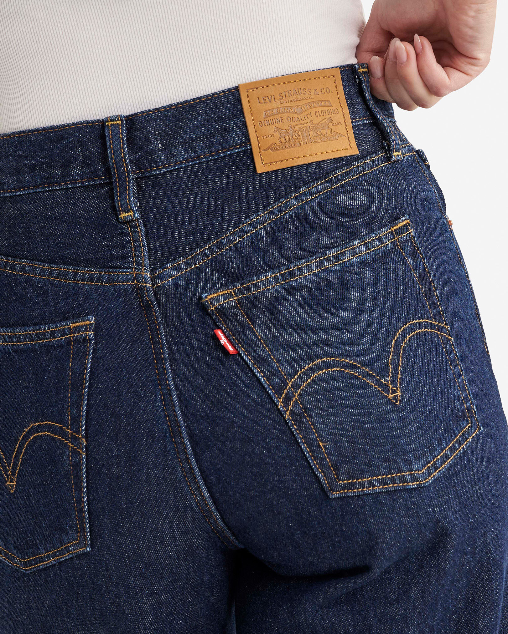 Jean à jambe large et taille haute Levi's pour femme