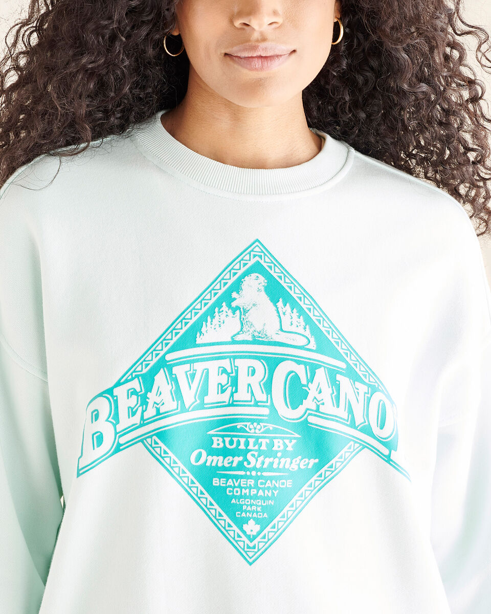 Roots Beaver Canoe Relaxed Crew Sweatshirt Gender Free. 5