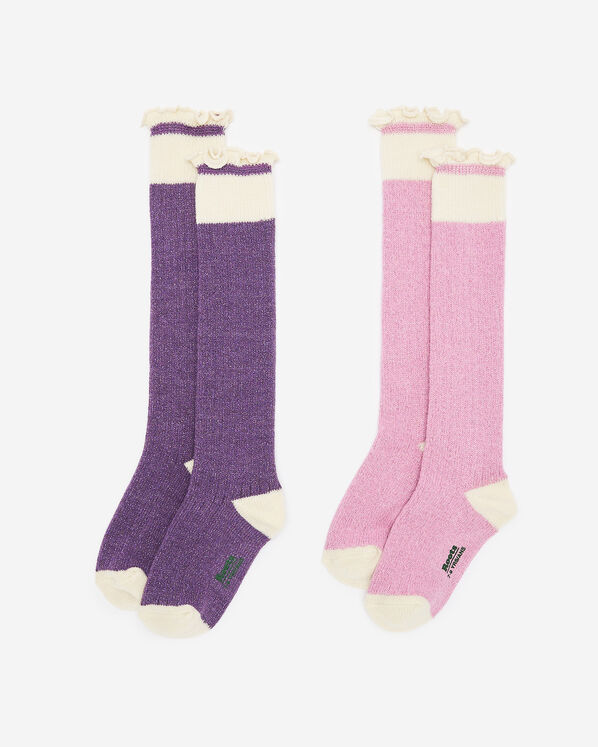 2 paires de chaussettes hautes scintillantes Cabane pour enfants