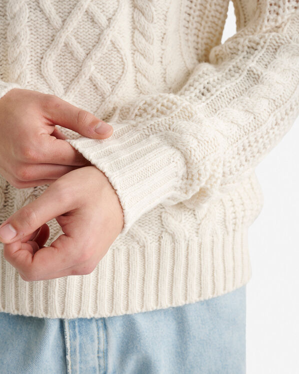 Lodge Cabled Crew Sweater Lodge Cabled Crew Sweater