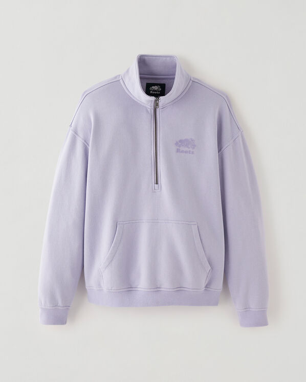 Organic Cooper Relaxed Half Zip Stein