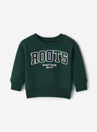 Baby Plaid Applique Crew Sweatshirt