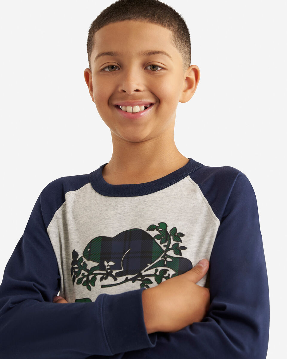 Kids Plaid Baseball T-Shirt