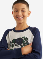 Kids Plaid Baseball T-Shirt