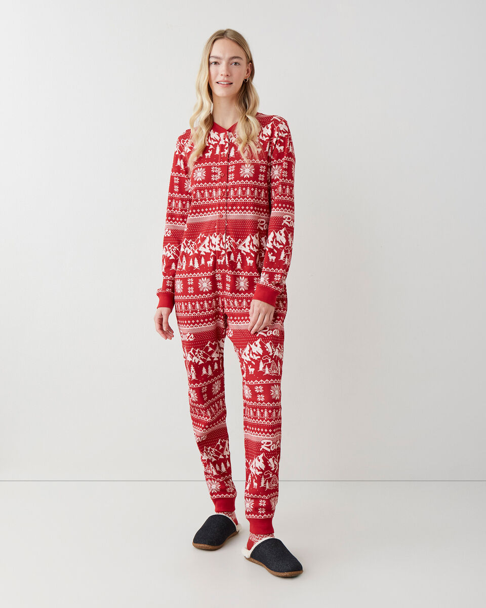 Womens Winter Wonderland Pajama Onesie