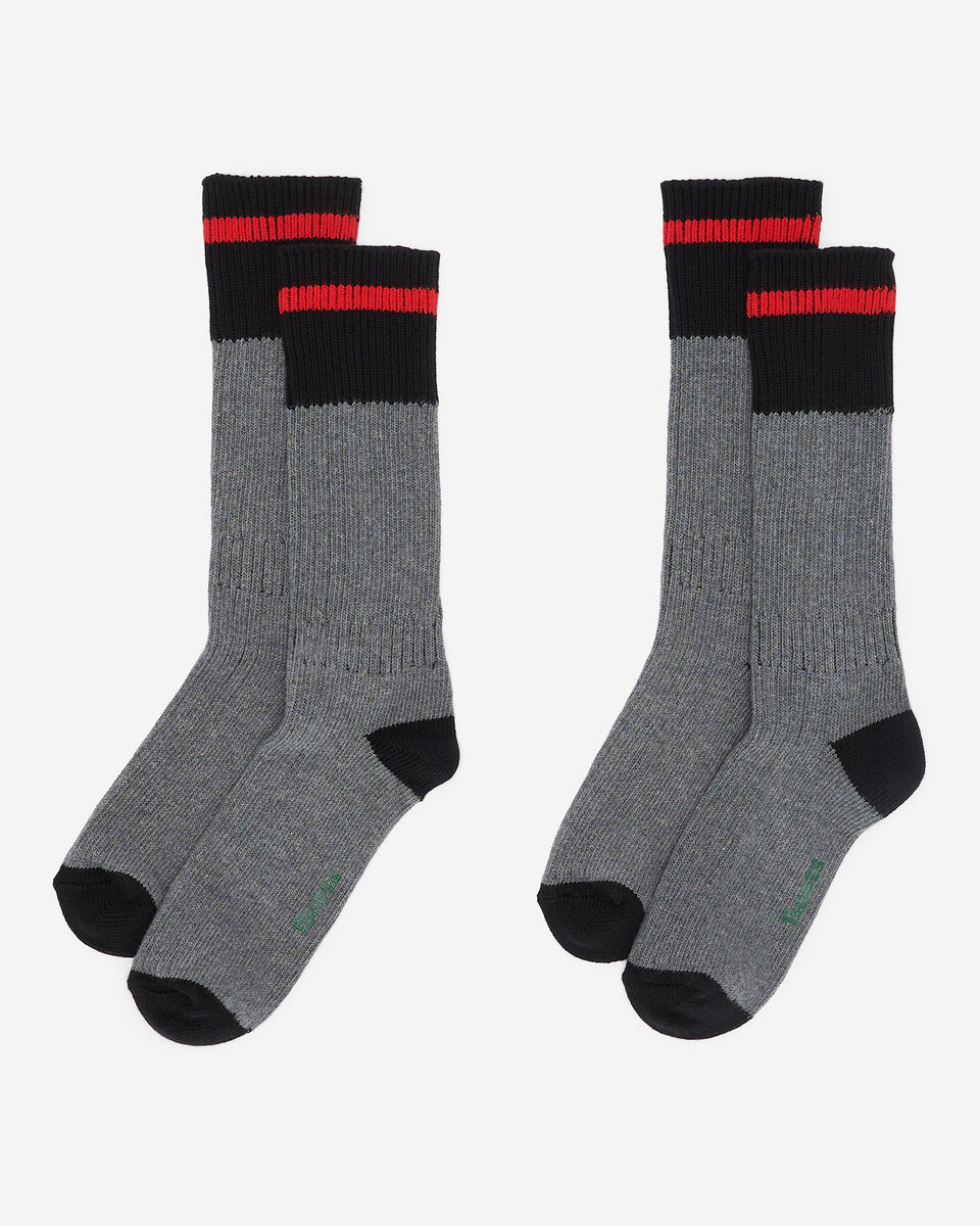 2 paires de chaussettes en coton Cabane pour adultes