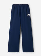 Pantalon &agrave; jambe large en molleton de coton bio Cooper