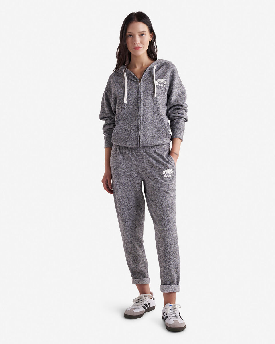 Pantalon en molleton à ourlet simple en coton bio