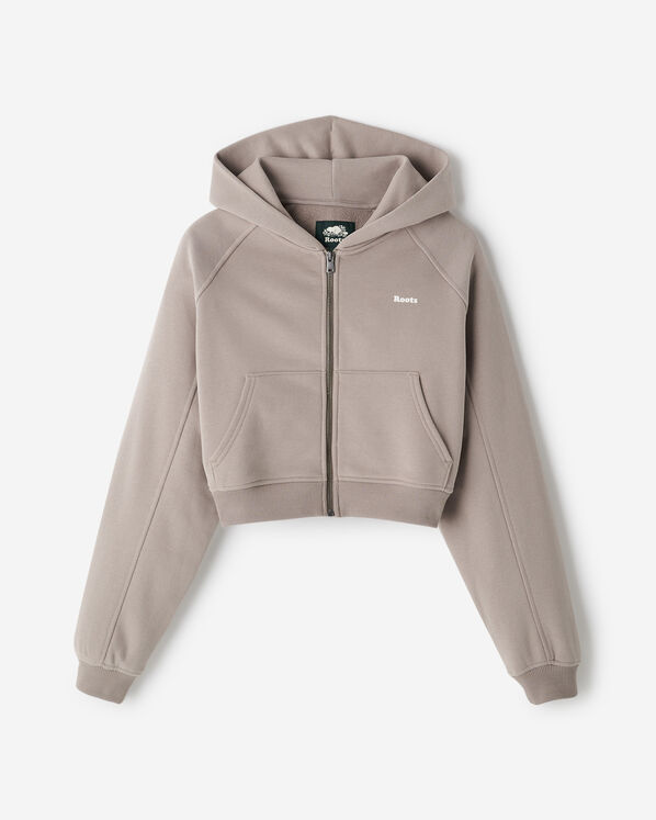 Summer Cloud Cropped Full Zip Hoodie
